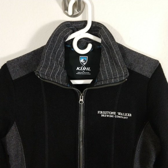 Kuhl Women’s Alfpaca Fleece Full Zip Jacket Black Gray Firestone Walker Size S - Picture 4 of 8